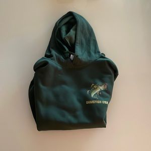 GAMEFISH USA | Adult Small | Unisex | Forest Green | Sweatshirt | Brand New